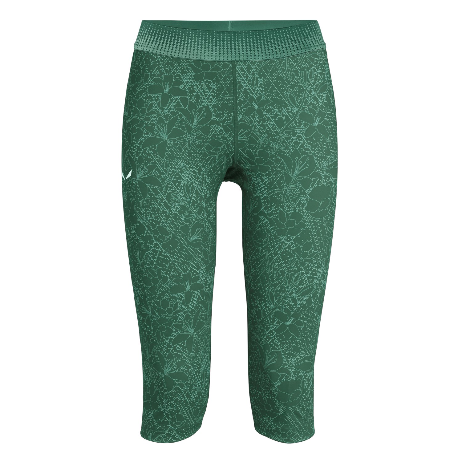 Leggings Salewa PEDROC DRY W ¾ Mulher Verdes/Floral 901BFJTWX